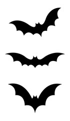 halloween flying bats black icon vector illustration design
