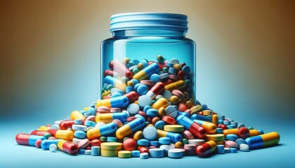 A Colorful Array of Capsules and Pills