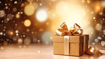 gift box and decorate everything about Happy New year celebration background with copy space
