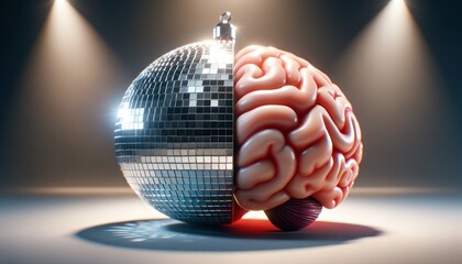 Disco ball and a human brain