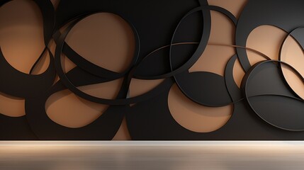 A wallpaper with a 3D pattern of interlocking rings in various shades, suggesting connectivity and continuity.