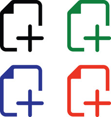 set of 4 add buttons 