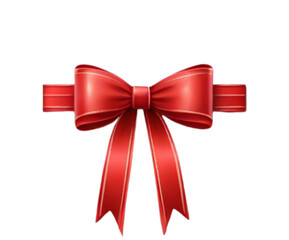Red gift bow