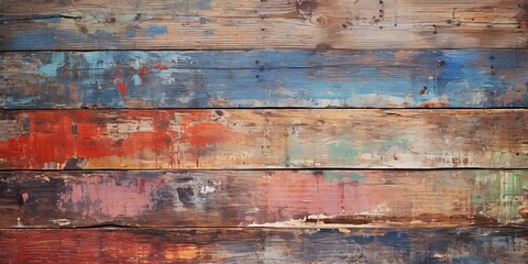 Rustic grungy painted wood texture, offering a captivating and authentic background with a sense of age and character.