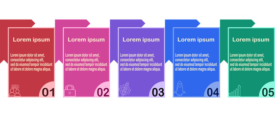 Fototapeta premium Vector business template for presentation. Creative concept for infographic.Vector illustration.