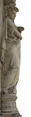 sculpture dame de profil sur fond transparent, PNG © PL.TH