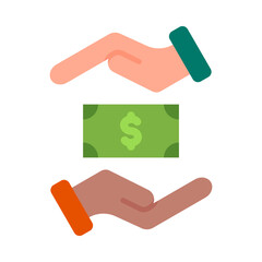 Bribe Vector Flat Icon Design