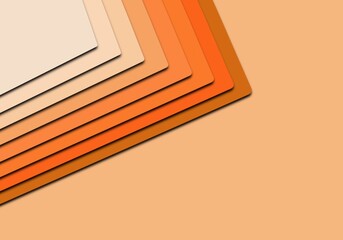 Orange background with sequential and layered gradients, vector illustration