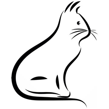 silhouette of a rabbit  graphic design.