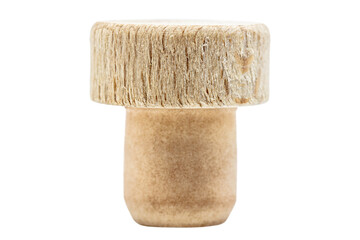 single cork with cap for a bottle of gin rum or whiskey