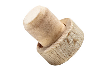 single cork with cap for a bottle of gin rum or whiskey