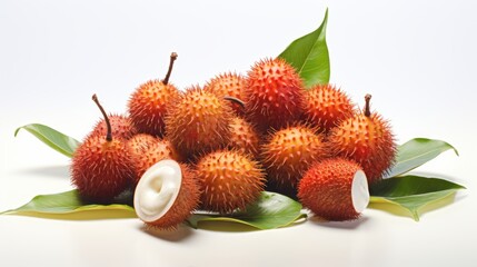 salak fruits with leaves