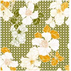 Behang seamless abstract pattern design for fabrics. © Bakhtawar
