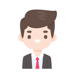 Cartoon of a groom wearing a black tuxedo at a wedding ceremony