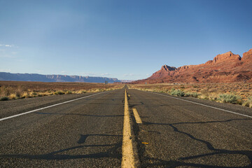 Lonely Road in the Arizona Desert