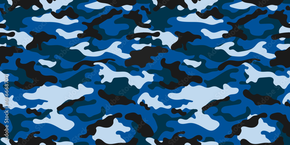 Sticker trendy camouflage pattern for army. camouflage military pattern - Stickers