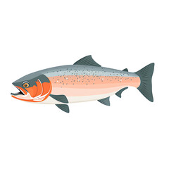 Delicious Nutritious Salmon Sustainable Seafood From Pristine Cold Waters, Ai Generative