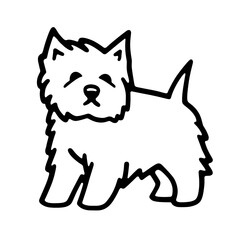 West Highland White Terrier Logo - Westie