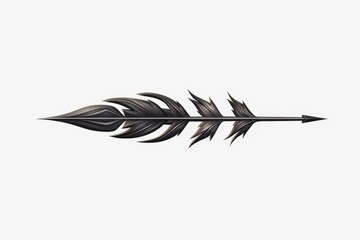 A black and white drawing of an arrow. Suitable for various design projects.