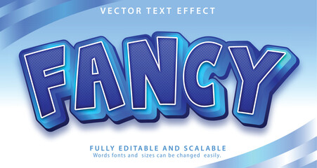 Free vector Fancy text effect editable elegant bold text style