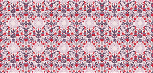 pattern with hearts, Medieval Chic Background Modern Retro Vintage Medieval Backdrop 