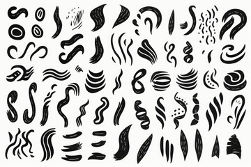 This image showcases a collection of different hair types in one picture. It can be used to represent diversity, beauty, and various hair care products or services