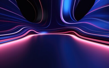 Modern trendy abstract design, 3d neon abstract background, So beautiful, AI