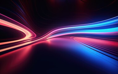 Fototapeta na wymiar Modern trendy abstract design, 3d neon abstract background, So beautiful, AI