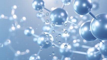 miglustat molecular structure 3d, flat model, zavesca, structural chemical formula view from a microscope