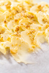 Butter board with vegetables and bread