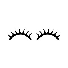 Silhouette Eyelash Icon