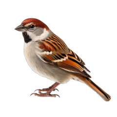 Fototapeta premium American Tree Sparrow isolated on transparent background