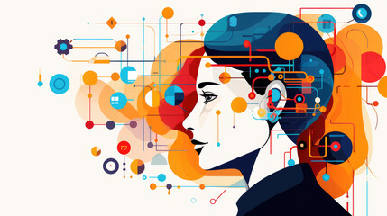 human brain tree map