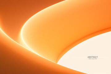 Abstract Light Orange Background. colorful wavy design wallpaper. creative graphic 2 d illustration. trendy fluid cover with dynamic shapes flow.