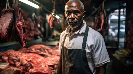 Obraz premium African butcher