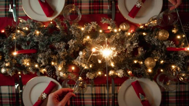 Lights and Sparkles in the spirit of Christmas Table Set