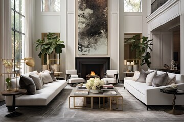 Sleek Living Room Sanctuary with Designer Furniture