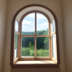window with a view,ai generated 