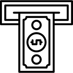 Cash withdrawal Icon