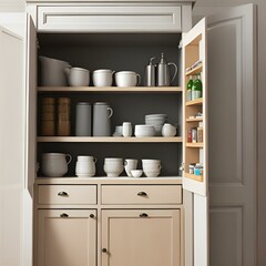 shelf with shelves,ai generated 