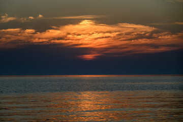 Fototapeta premium Cloudy sky over Baltic sea.