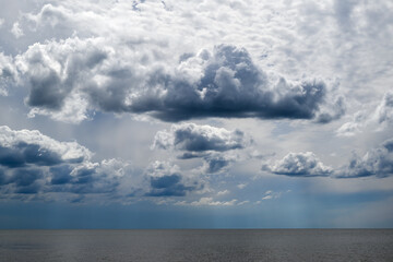 Fototapeta premium Cloudy sky over Baltic sea.