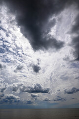 Obraz premium Cloudy sky over Baltic sea.