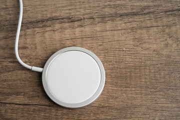 Wireless charger, magnetic charging modern equipment of mobile phone.