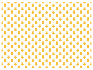 ウサギ柄・オレンジ