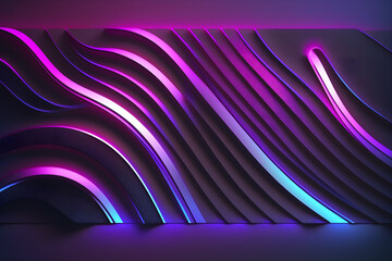 Abstract purple waving modern background