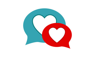 Heart dating logo	
