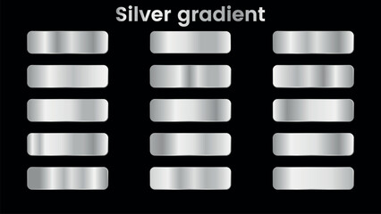 set of silver gradients