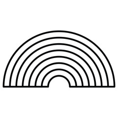 Rainbow icon design, illustration design