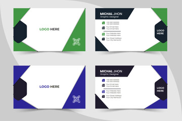 Creative business card design , vector illustration , modern business card .